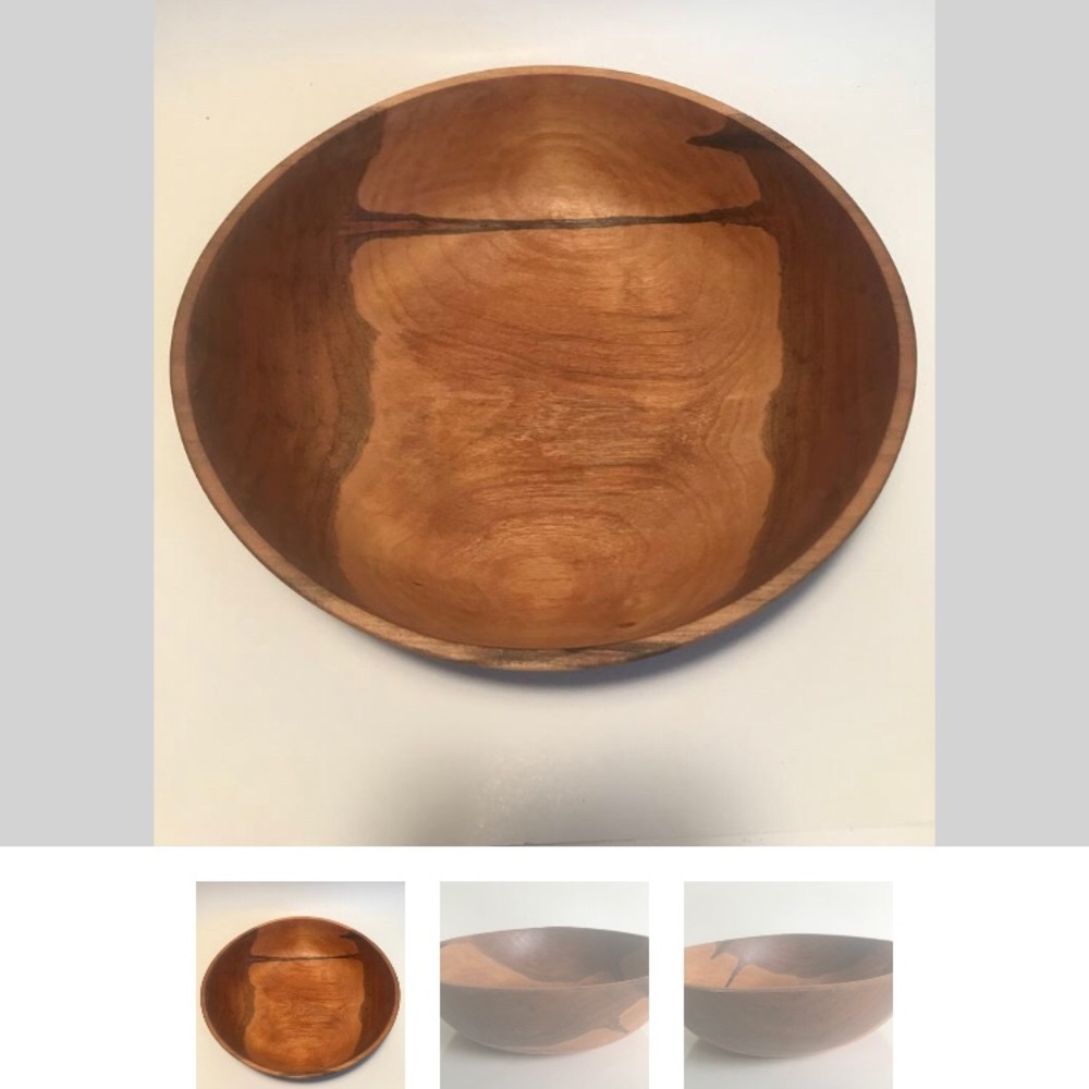 10 inch reclaimed cherry wood bowl
